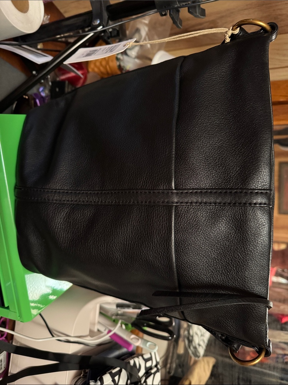 HOBO Black Leather Shoulder Bag